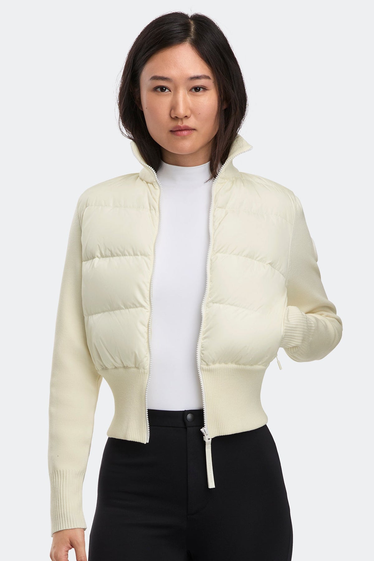 HyBridge® Wide Quilt Knit Jacket Tonal Disc
