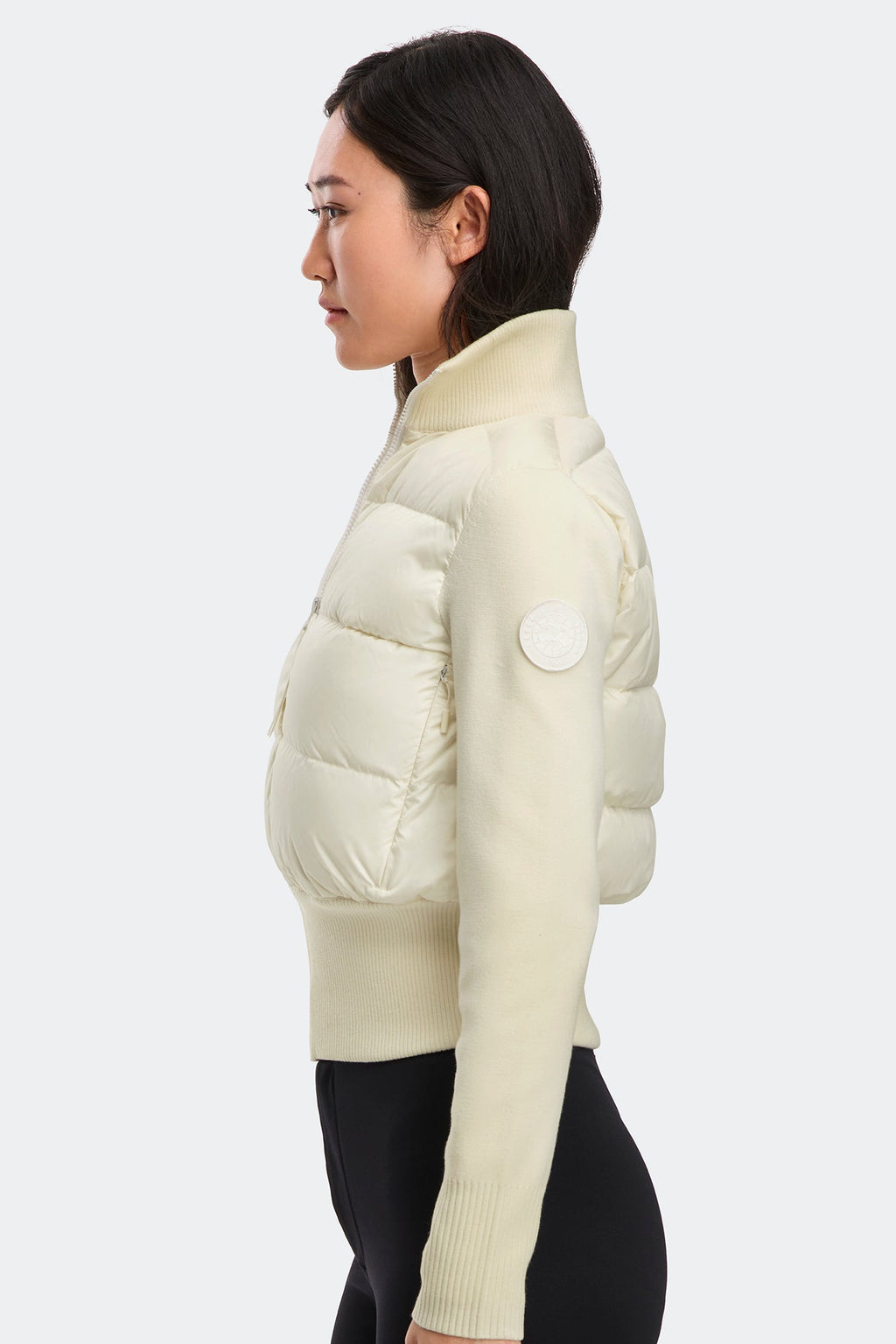 HyBridge® Wide Quilt Knit Jacket Tonal Disc
