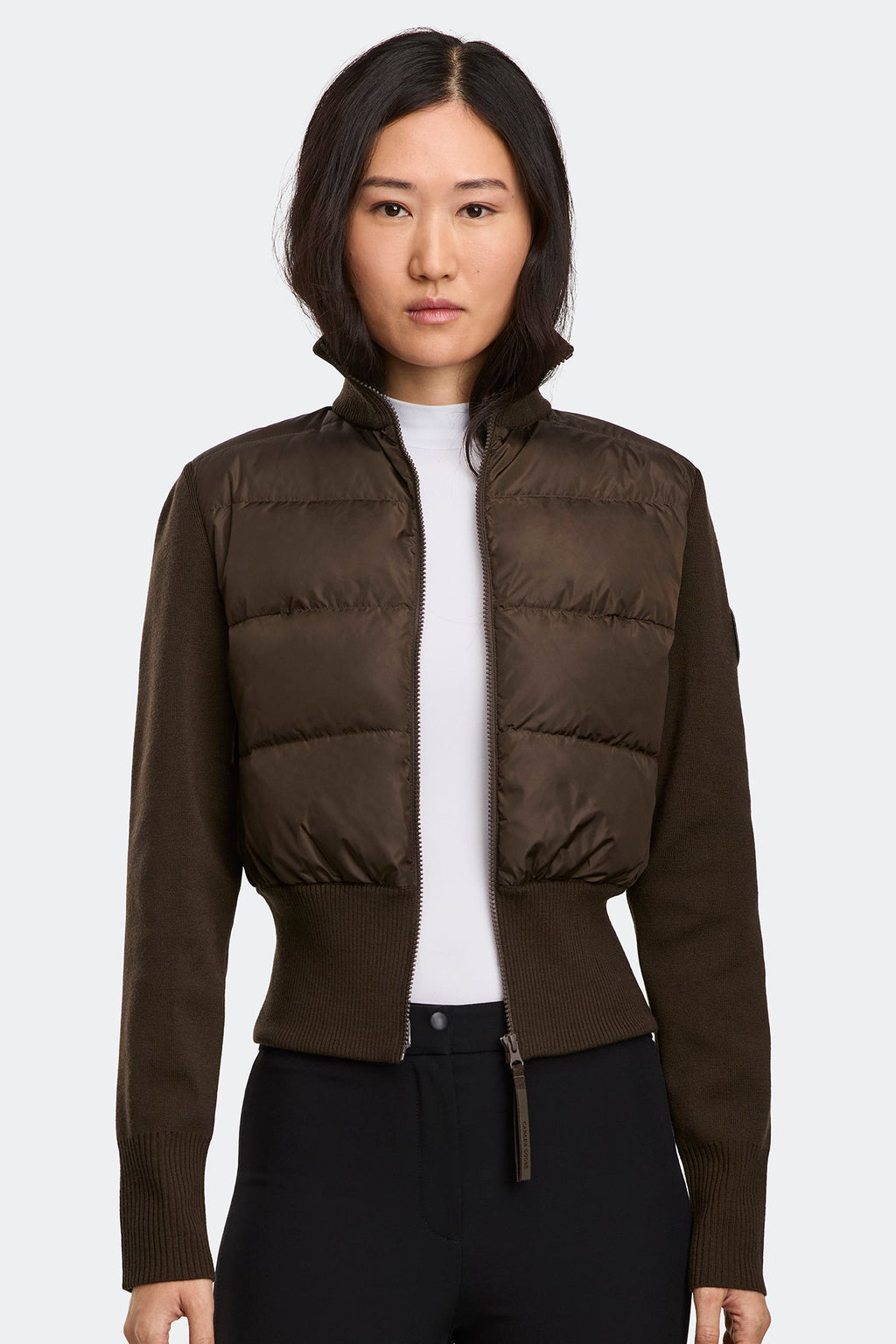 HyBridge® Wide Quilt Knit Jacket Tonal Disc