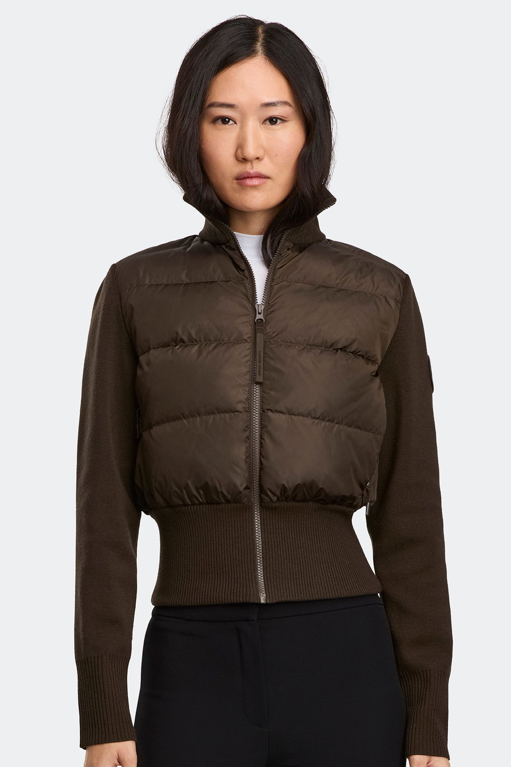 HyBridge® Wide Quilt Knit Jacket Tonal Disc