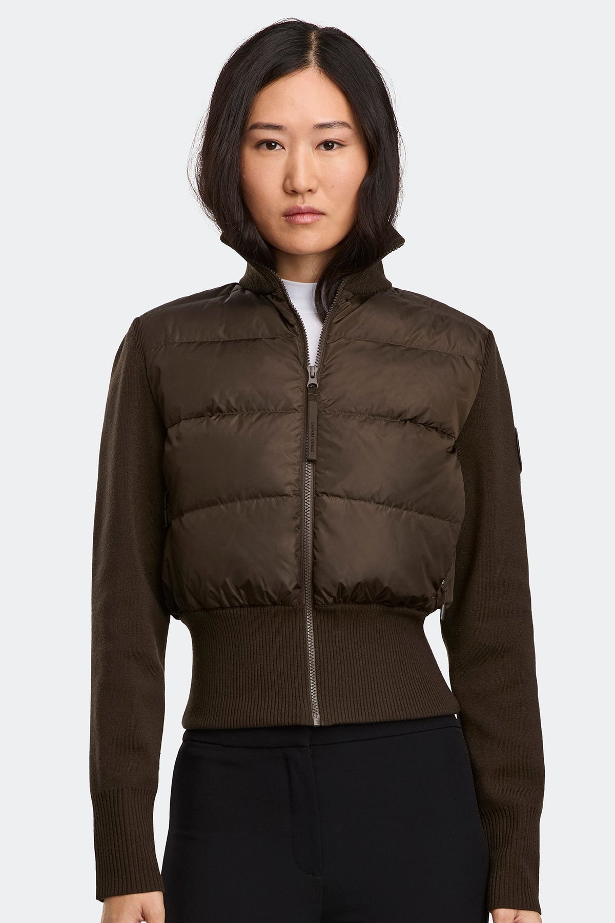 HyBridge® Wide Quilt Knit Jacket Tonal Disc