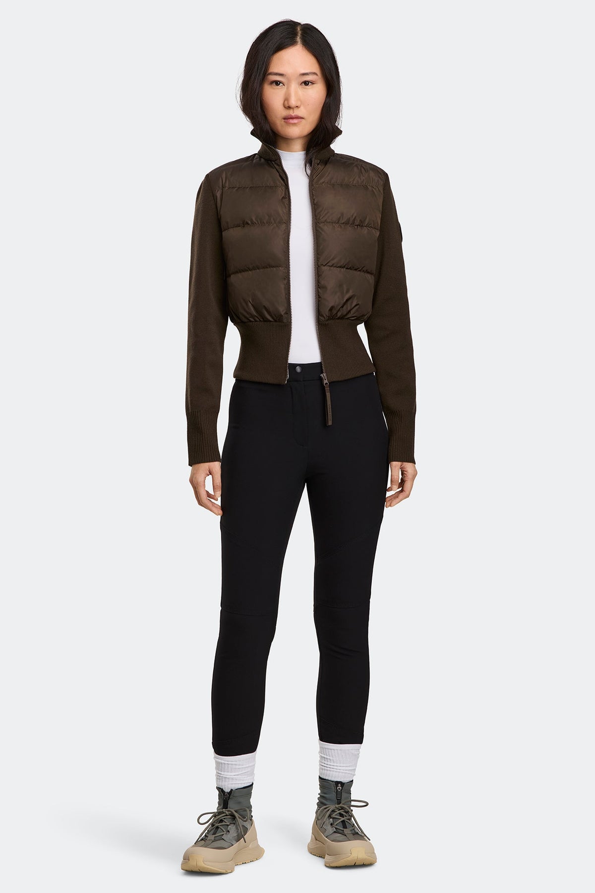 HyBridge® Wide Quilt Knit Jacket Tonal Disc
