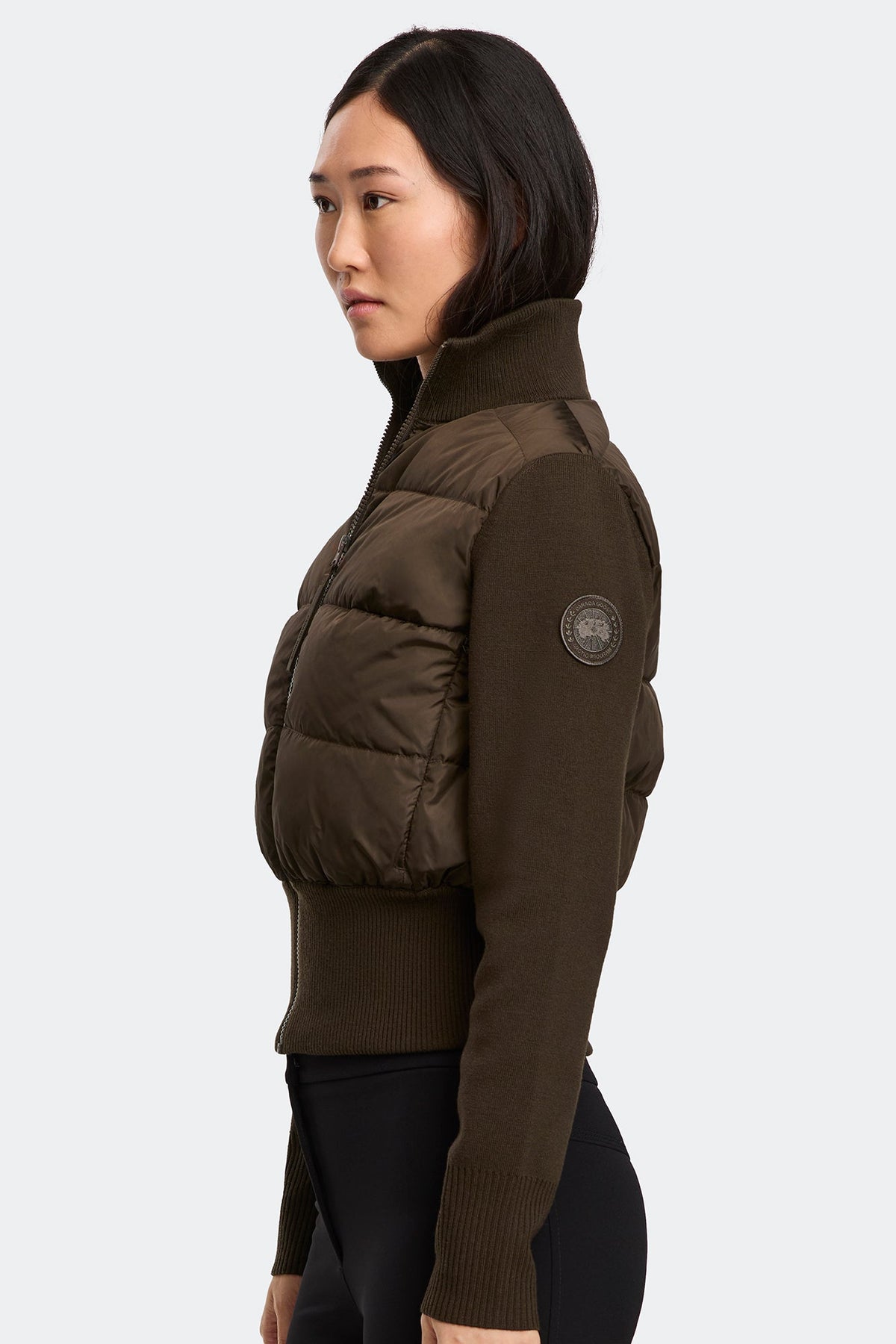 HyBridge® Wide Quilt Knit Jacket Tonal Disc