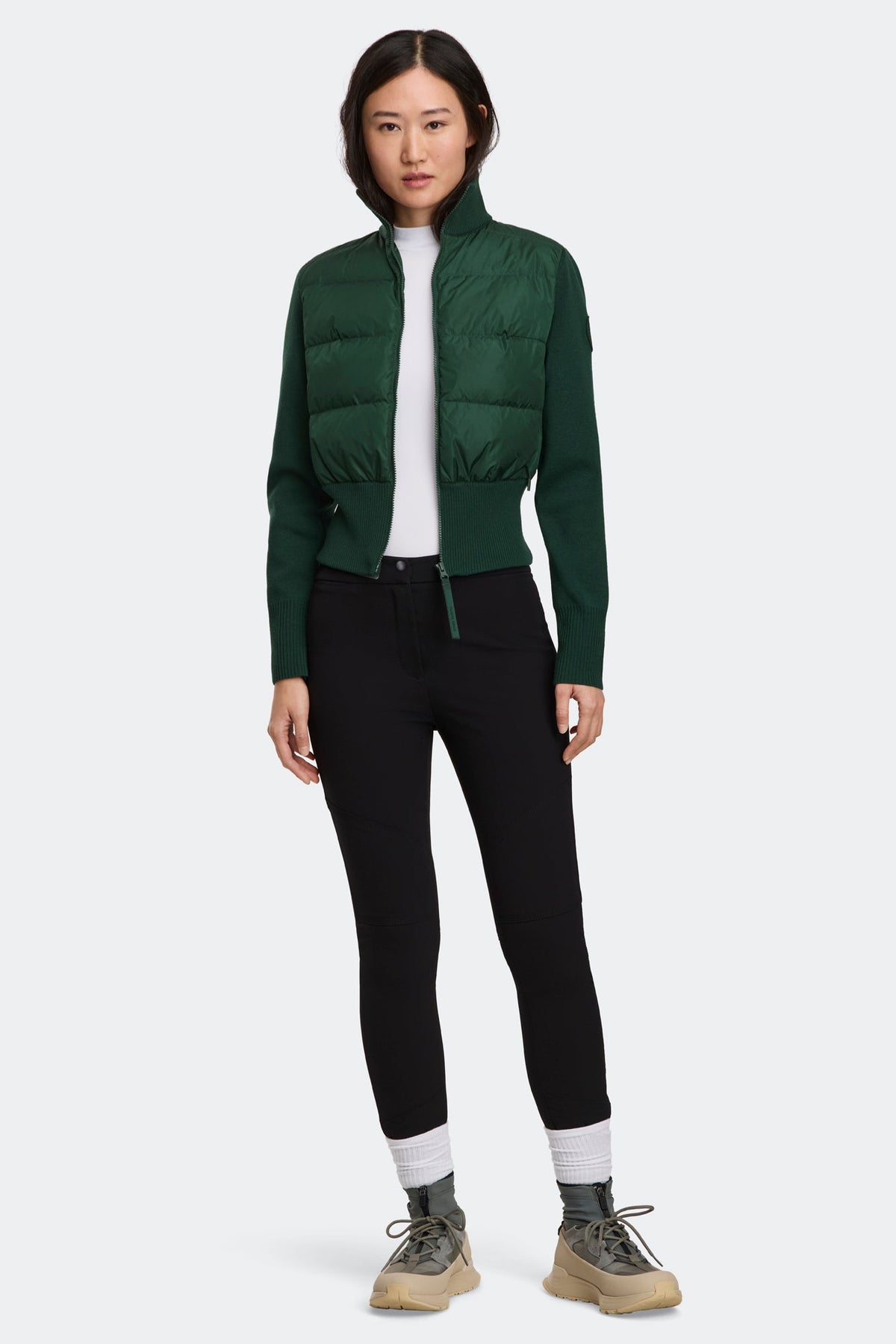 HyBridge® Wide Quilt Knit Jacket Tonal Disc