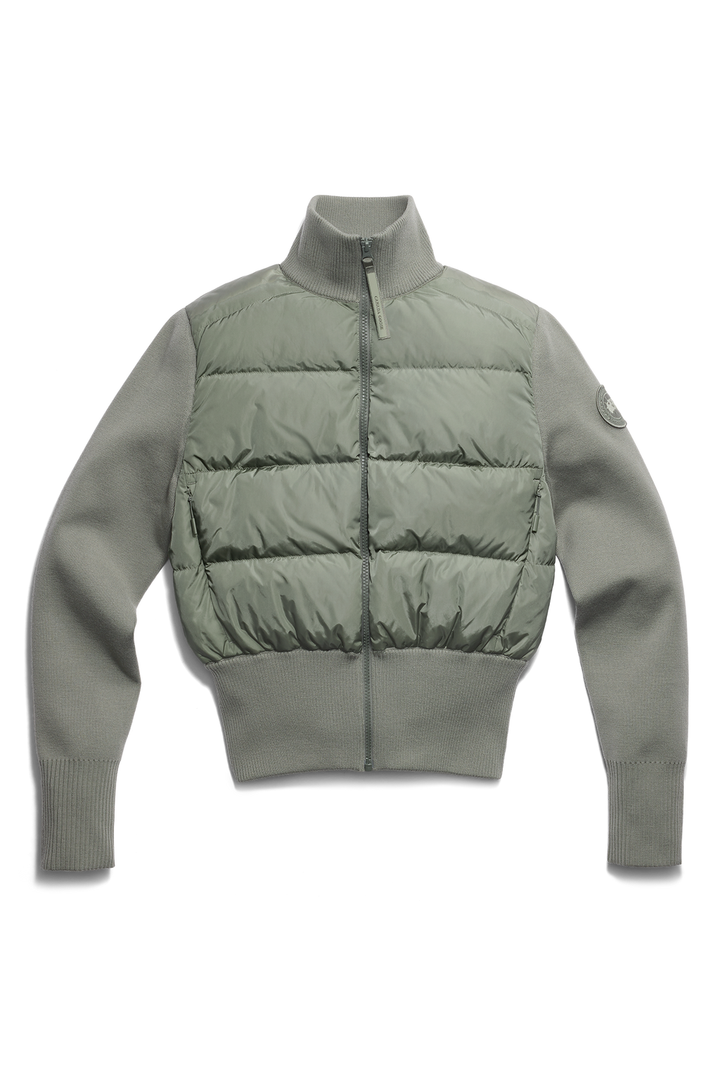 HyBridge® Wide Quilt Knit Jacket Tonal Disc