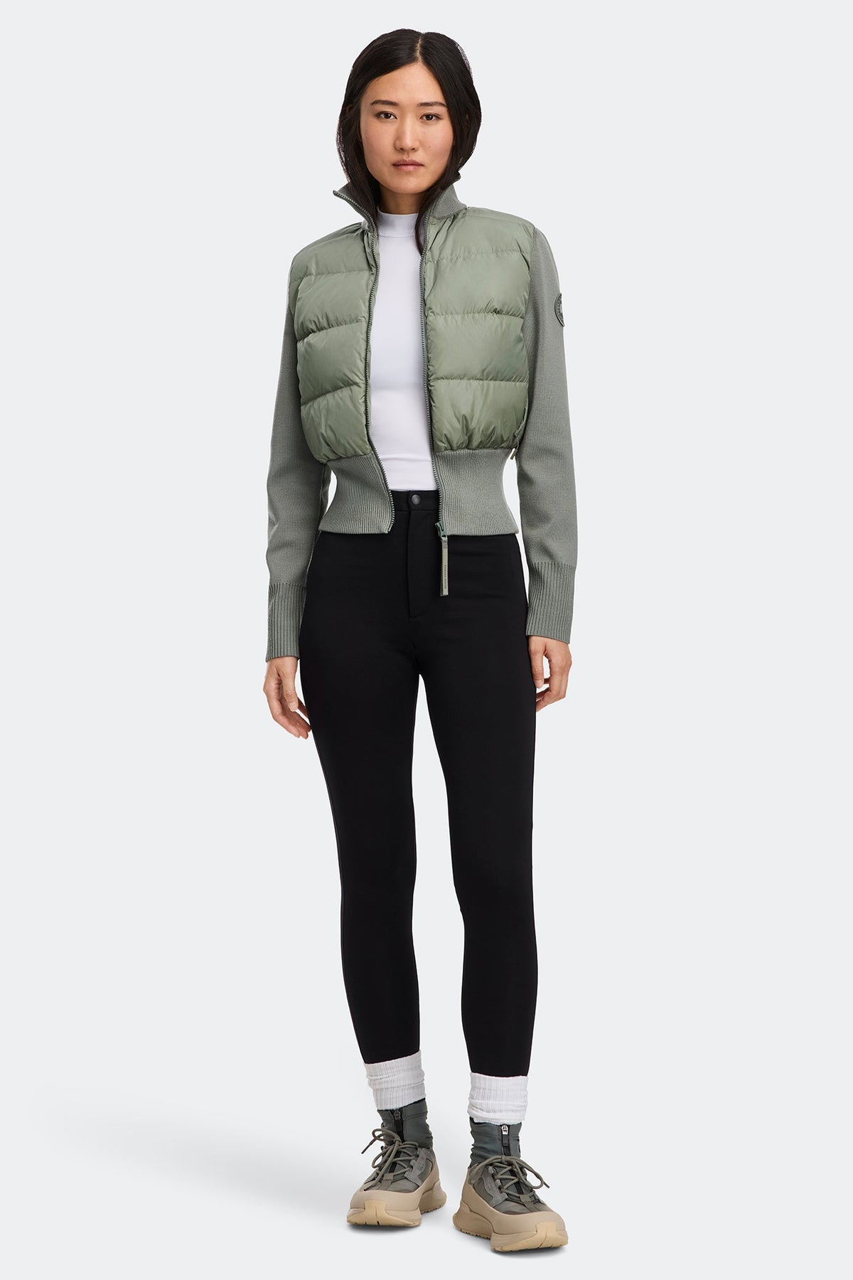 HyBridge® Wide Quilt Knit Jacket Tonal Disc