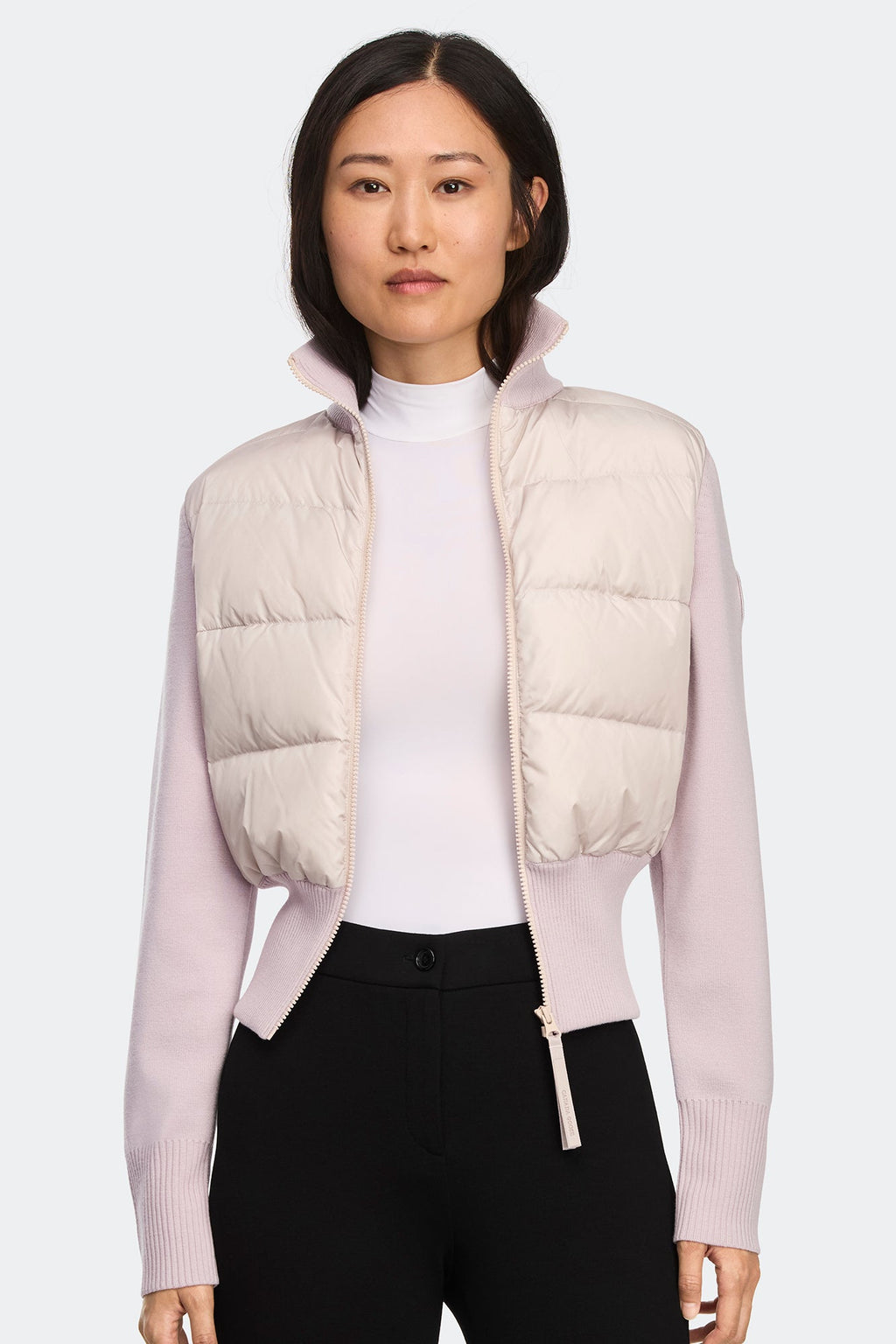 HyBridge® Wide Quilt Knit Jacket Tonal Disc