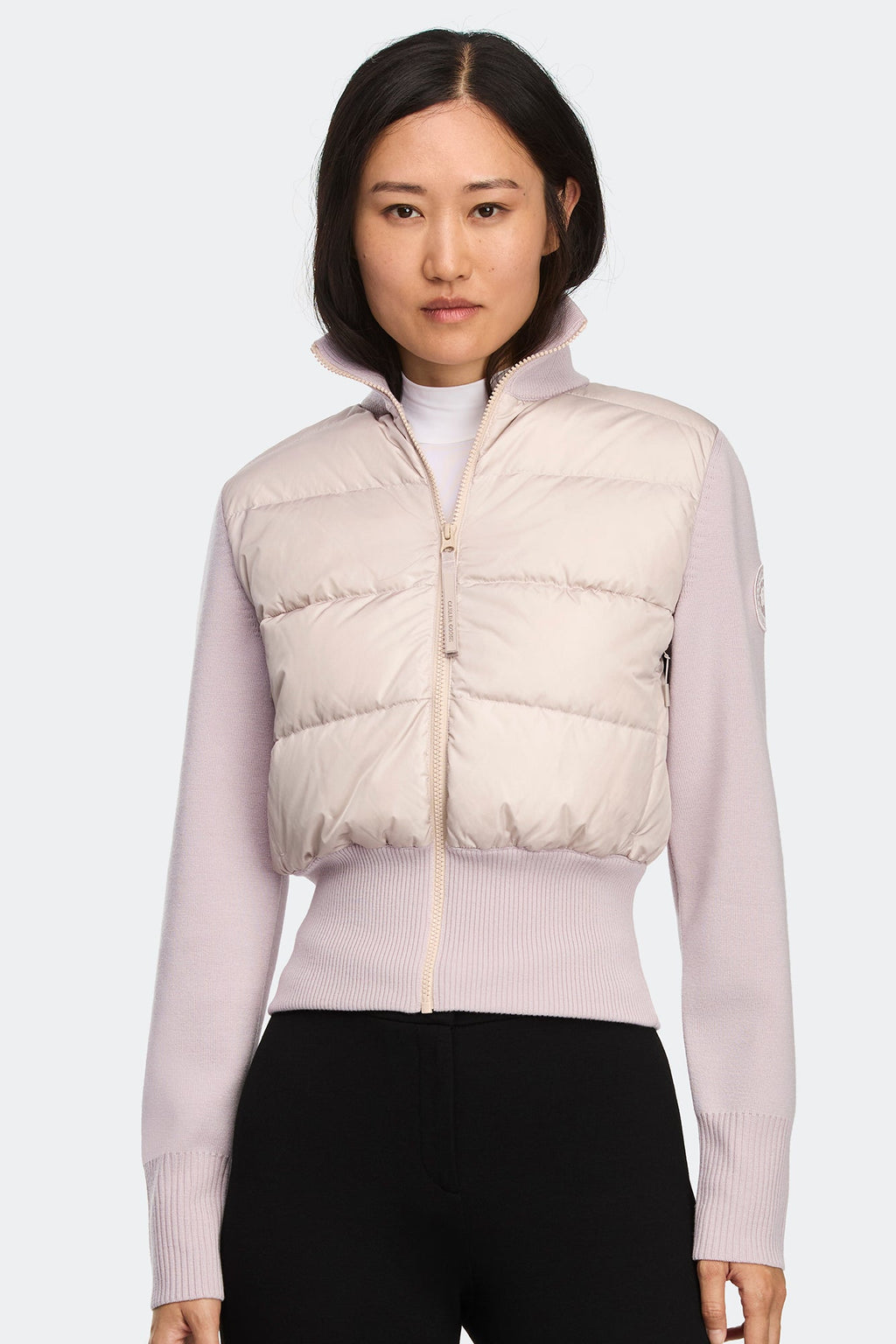 HyBridge® Wide Quilt Knit Jacket Tonal Disc