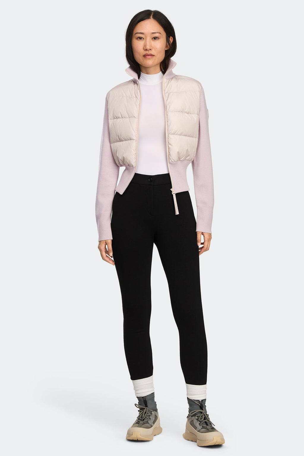 HyBridge® Wide Quilt Knit Jacket Tonal Disc