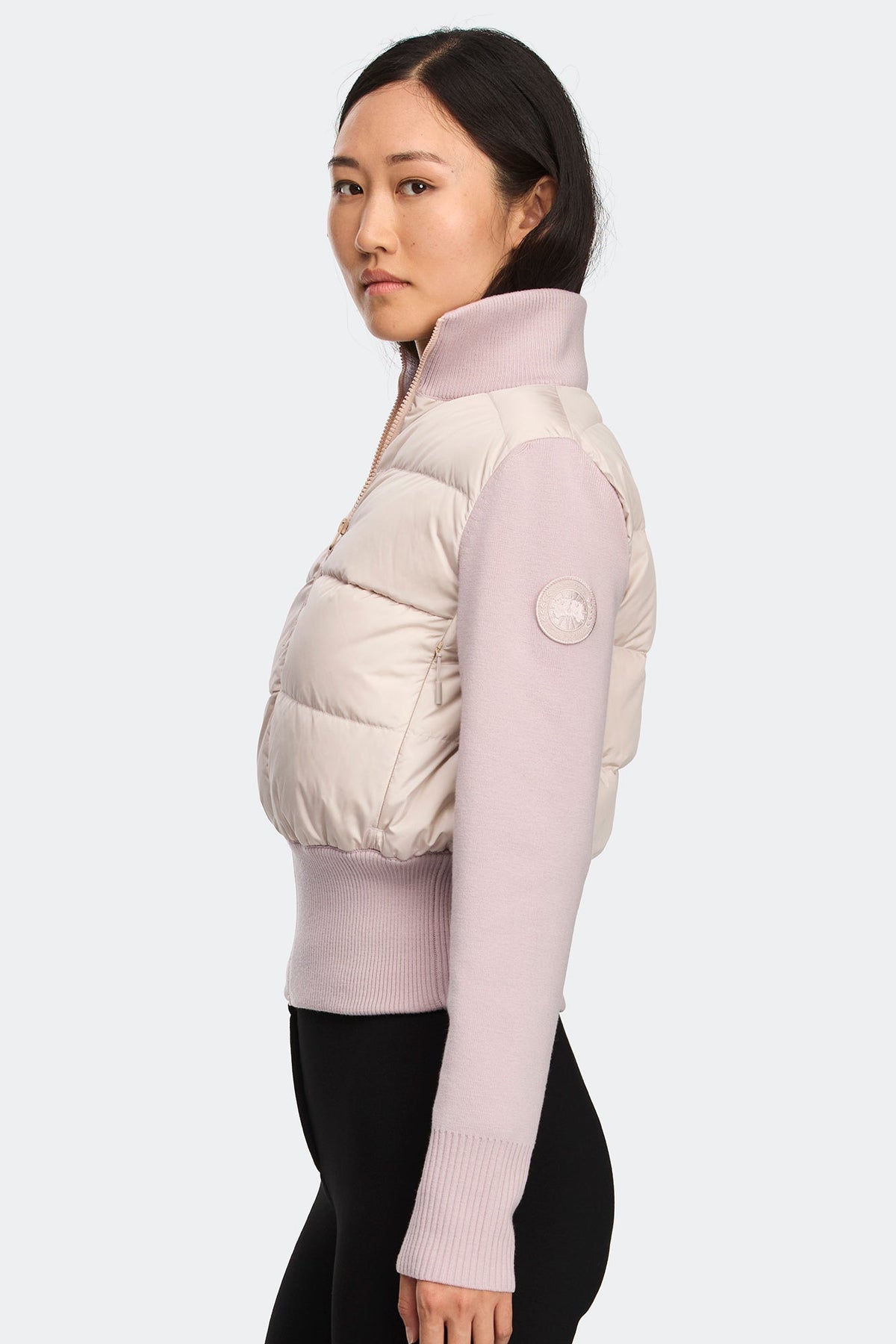 HyBridge® Wide Quilt Knit Jacket Tonal Disc