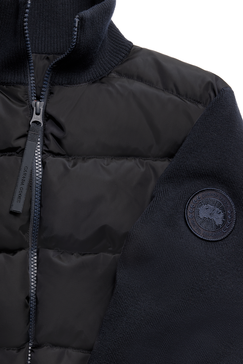 HyBridge® Wide Quilt Knit Jacket Tonal Disc
