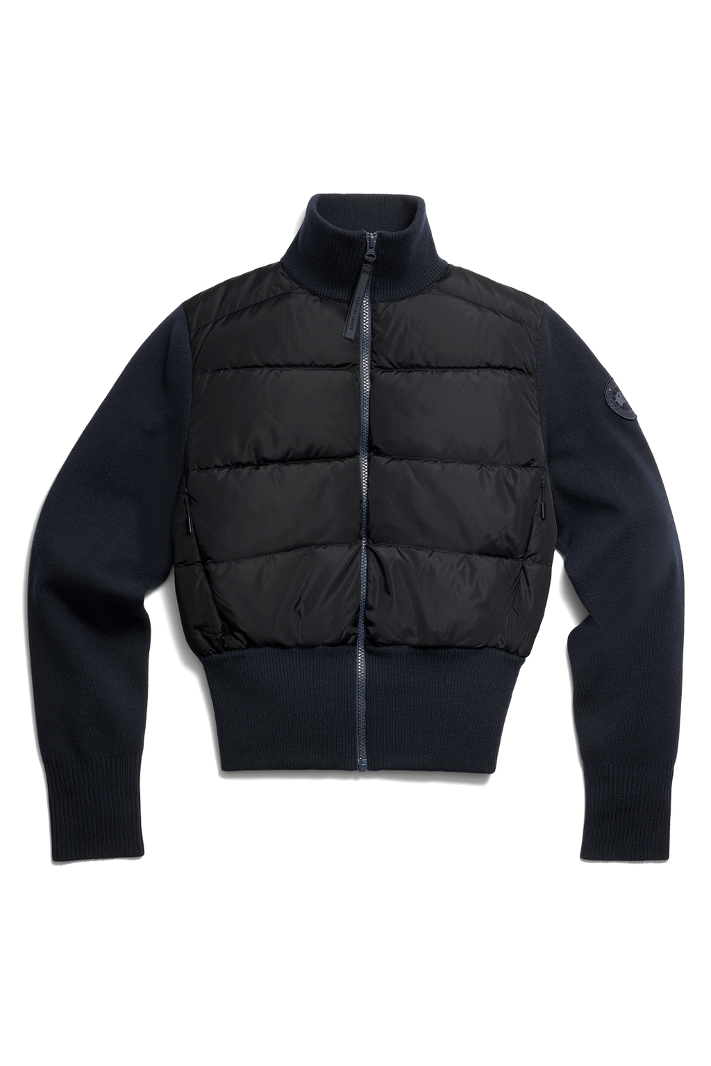 HyBridge® Wide Quilt Knit Jacket Tonal Disc