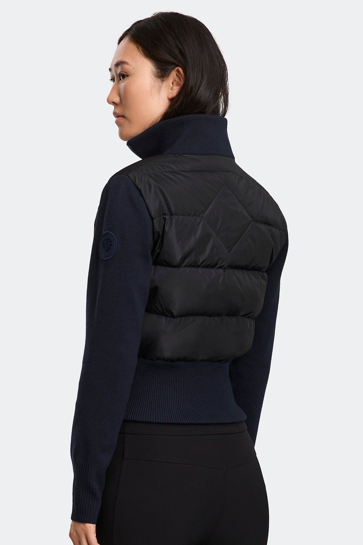 HyBridge® Wide Quilt Knit Jacket Tonal Disc
