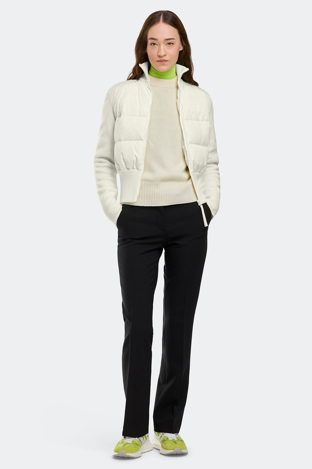 HyBridge® Wide Quilt Knit Jacket