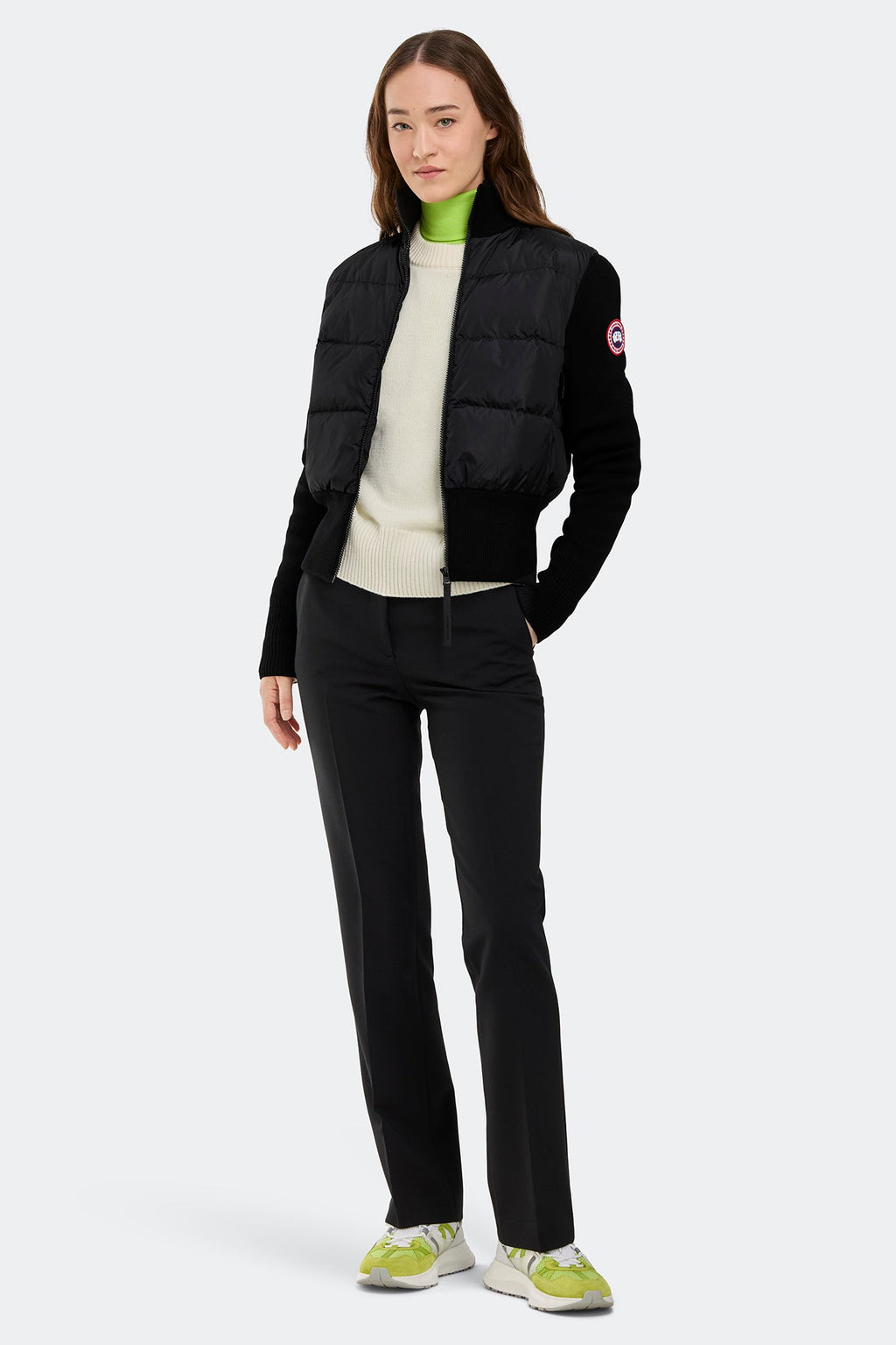 HyBridge® Wide Quilt Knit Jacket