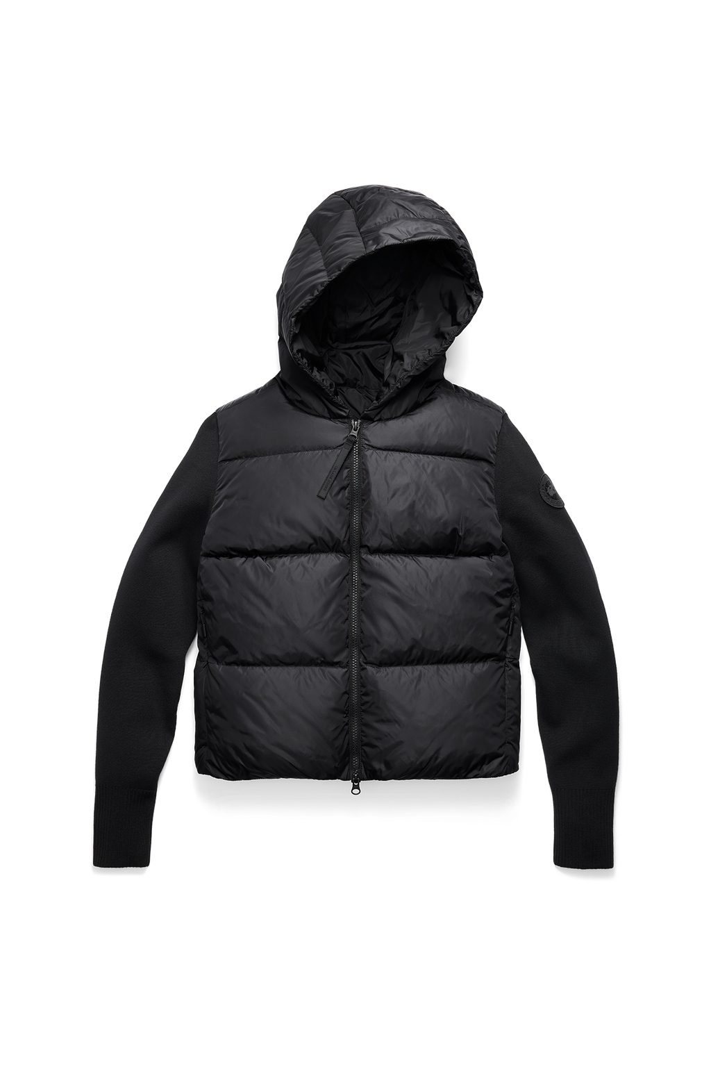 HyBridge® Wide Quilt Knit Hoodie Tonal Disc