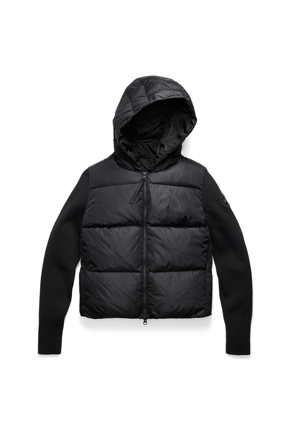 HyBridge® Wide Quilt Knit Hoodie Tonal Disc