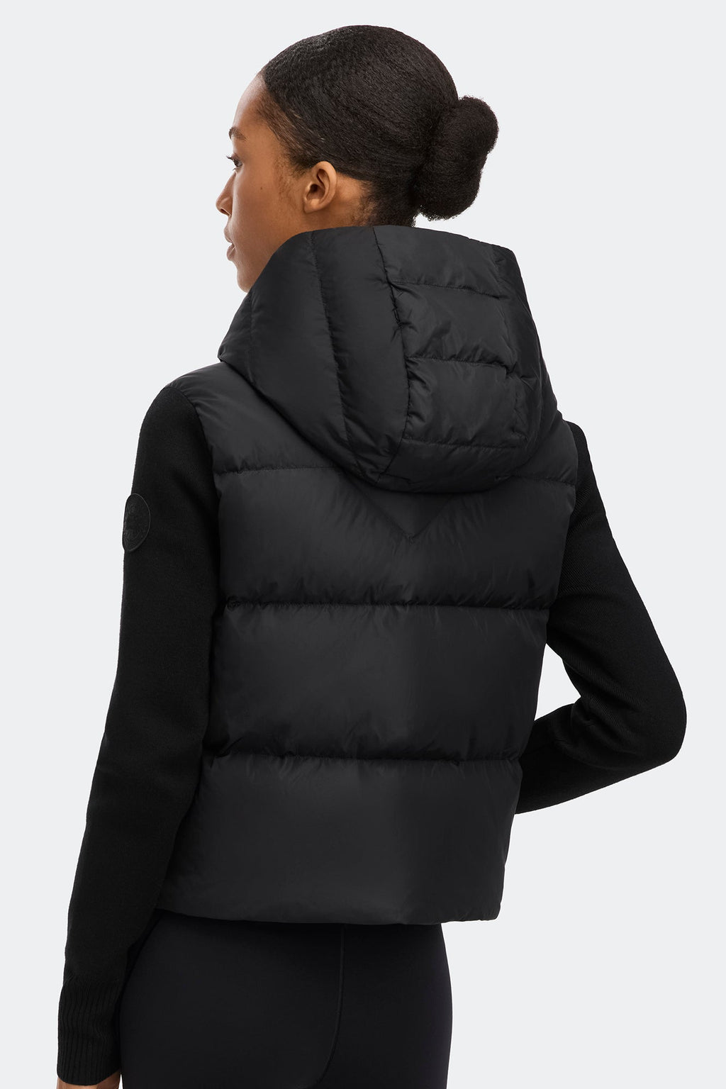 HyBridge® Wide Quilt Knit Hoodie Tonal Disc