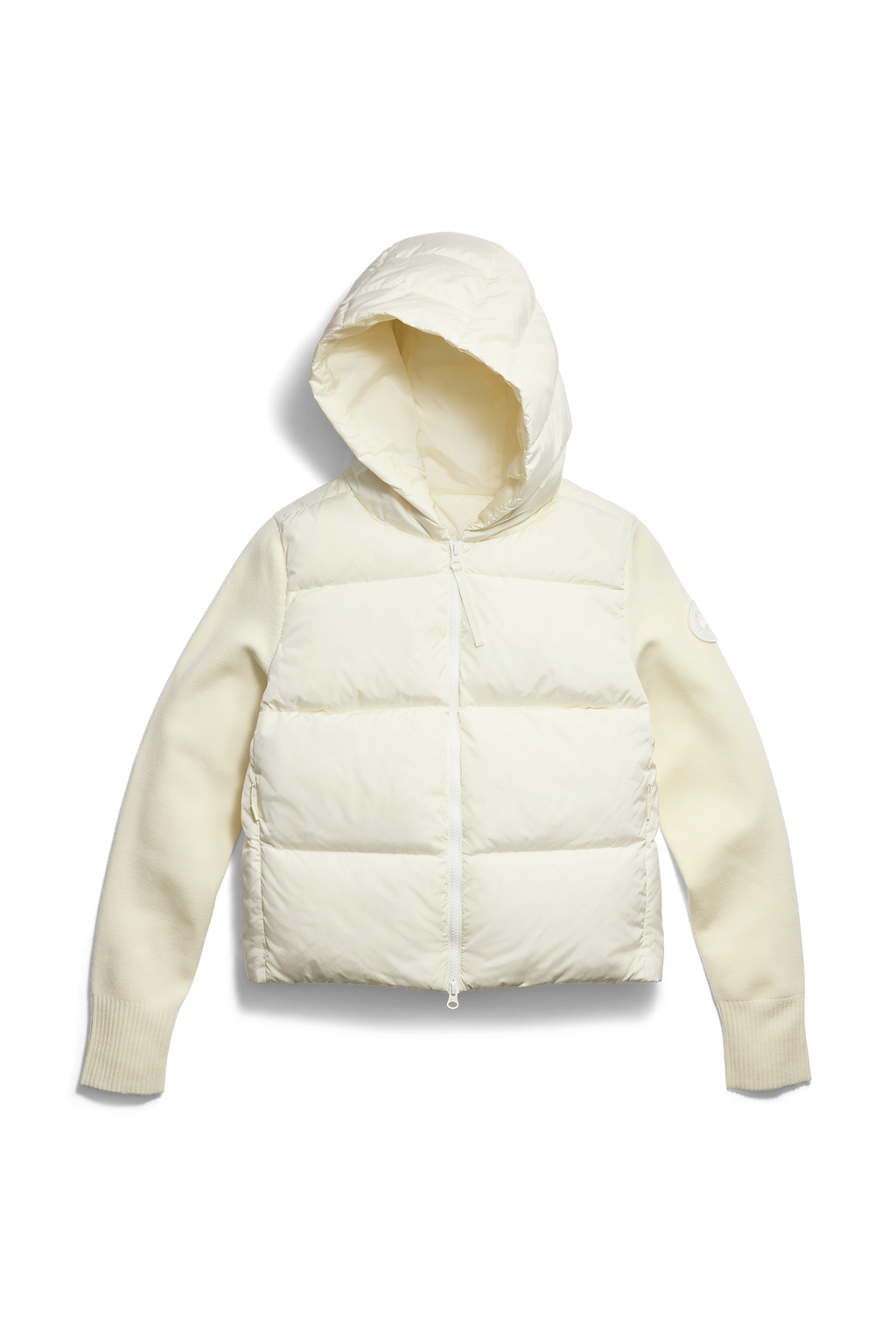 HyBridge® Wide Quilt Knit Hoodie Tonal Disc