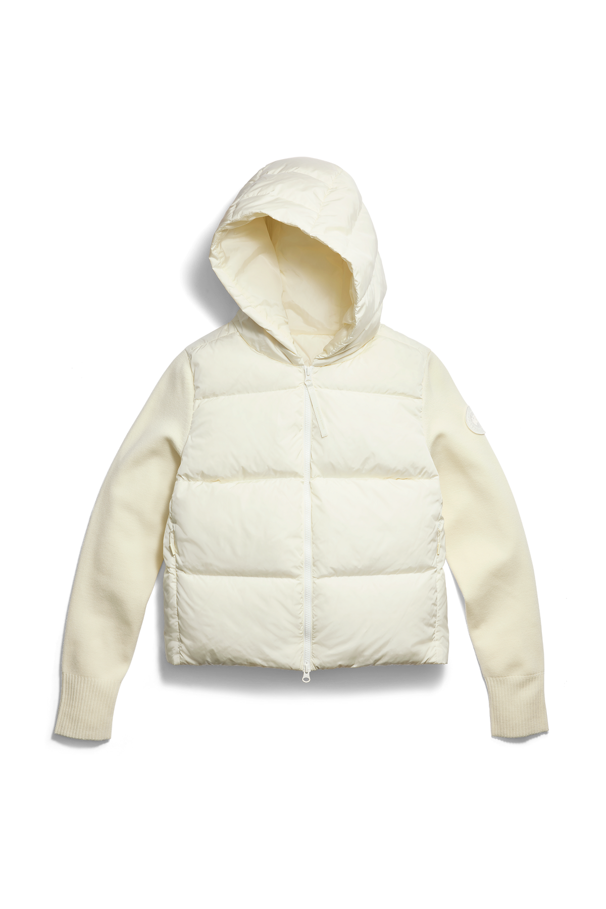 HyBridge® Wide Quilt Knit Hoodie Tonal Disc