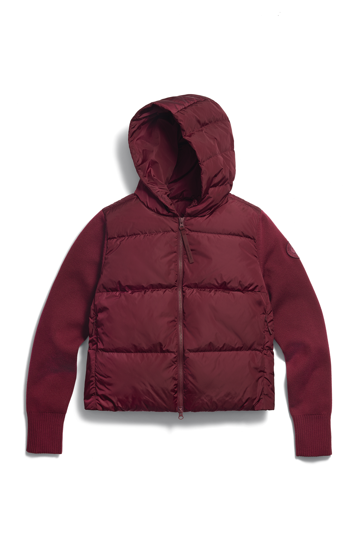 HyBridge® Wide Quilt Knit Hoodie Tonal Disc