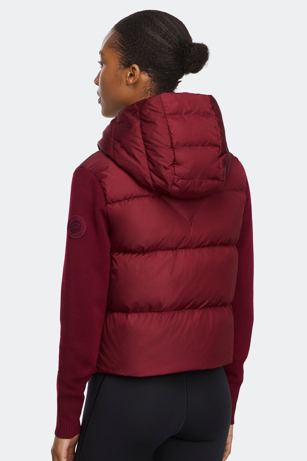 HyBridge® Wide Quilt Knit Hoodie Tonal Disc