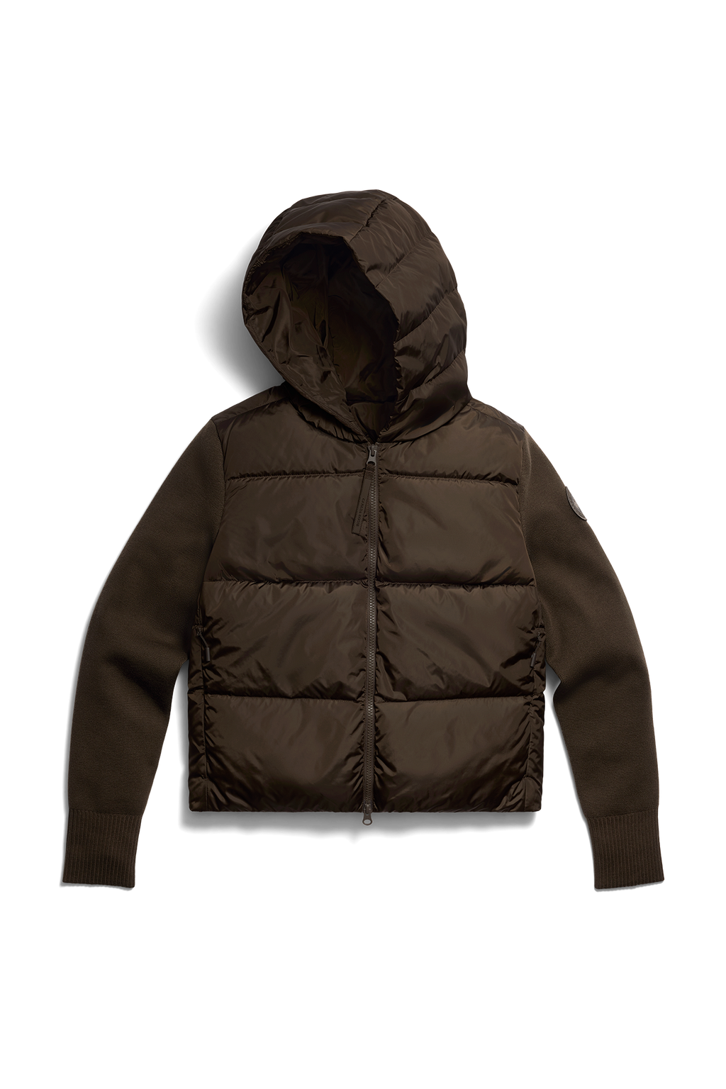 HyBridge® Wide Quilt Knit Hoodie Tonal Disc