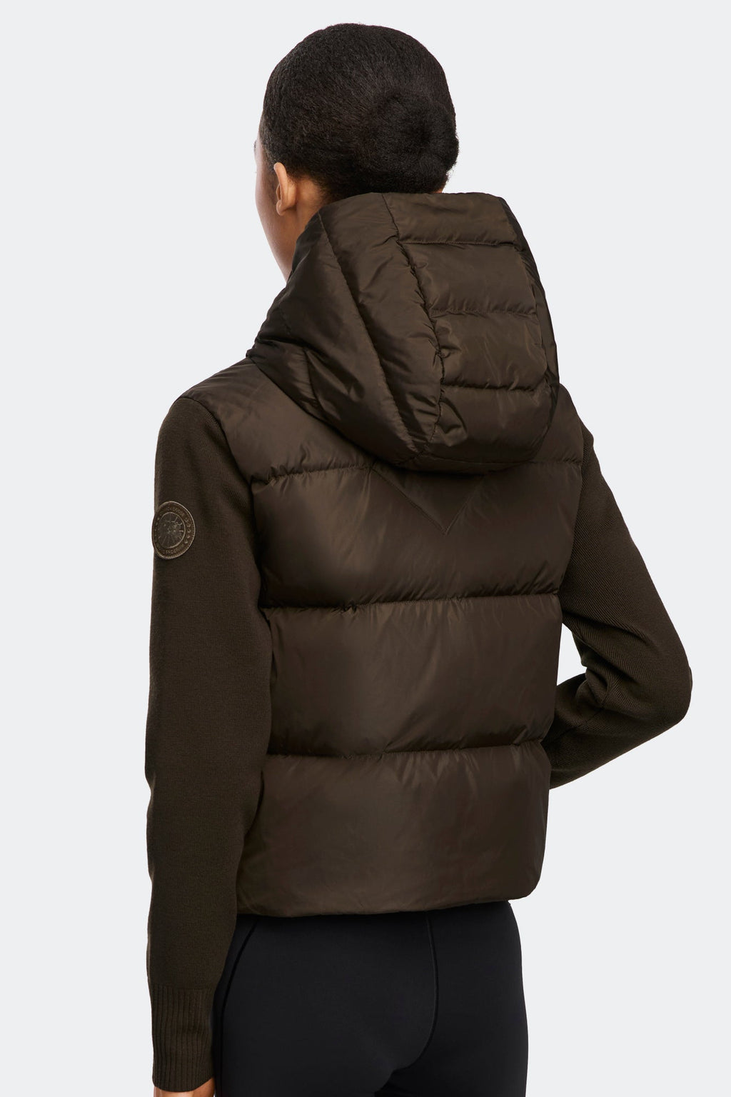 HyBridge® Wide Quilt Knit Hoodie Tonal Disc