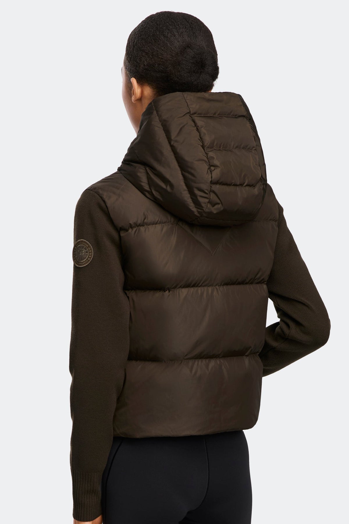 HyBridge® Wide Quilt Knit Hoodie Tonal Disc