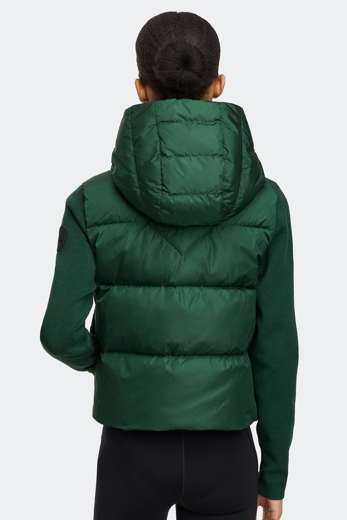 HyBridge® Wide Quilt Knit Hoodie Tonal Disc