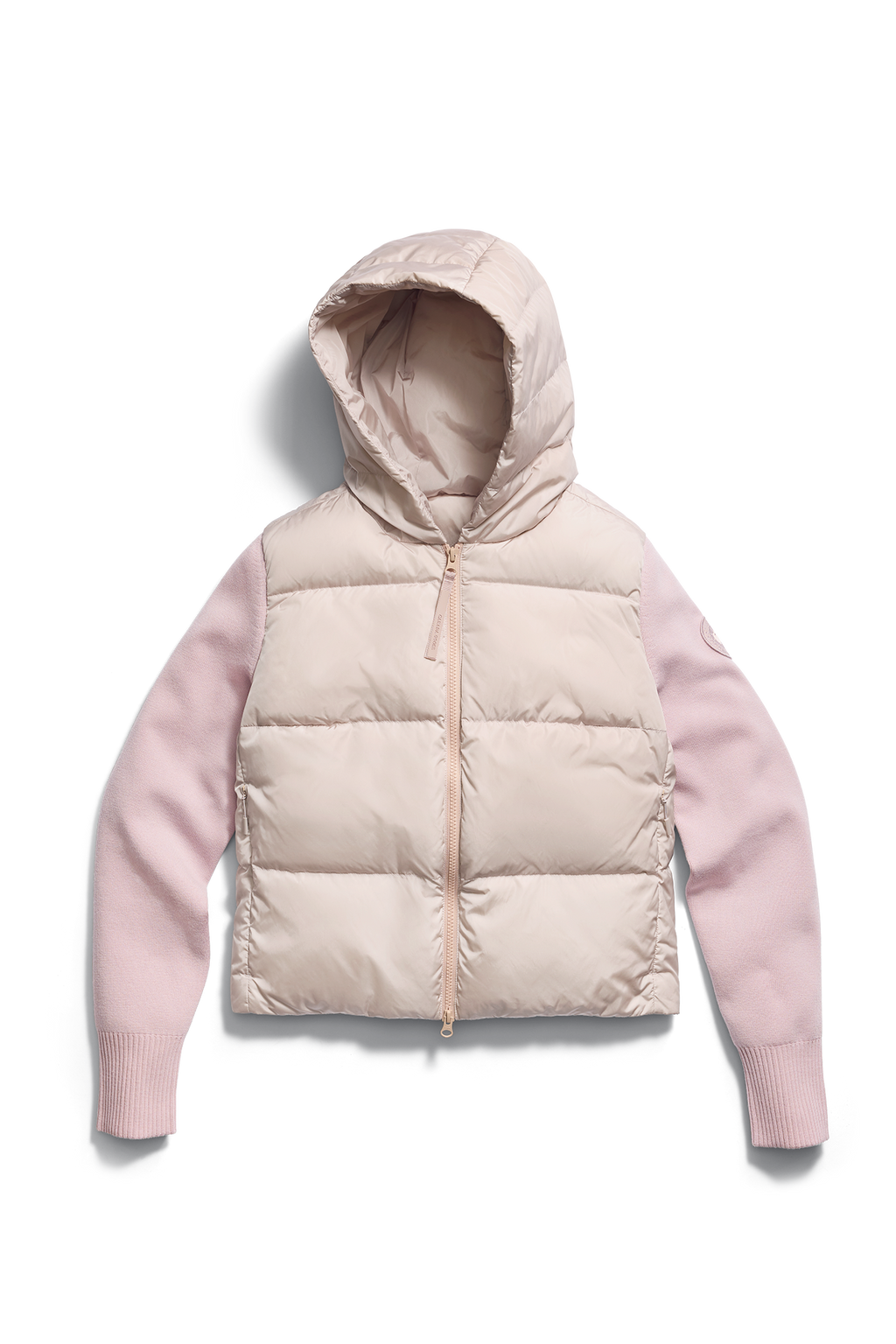 HyBridge® Wide Quilt Knit Hoodie Tonal Disc