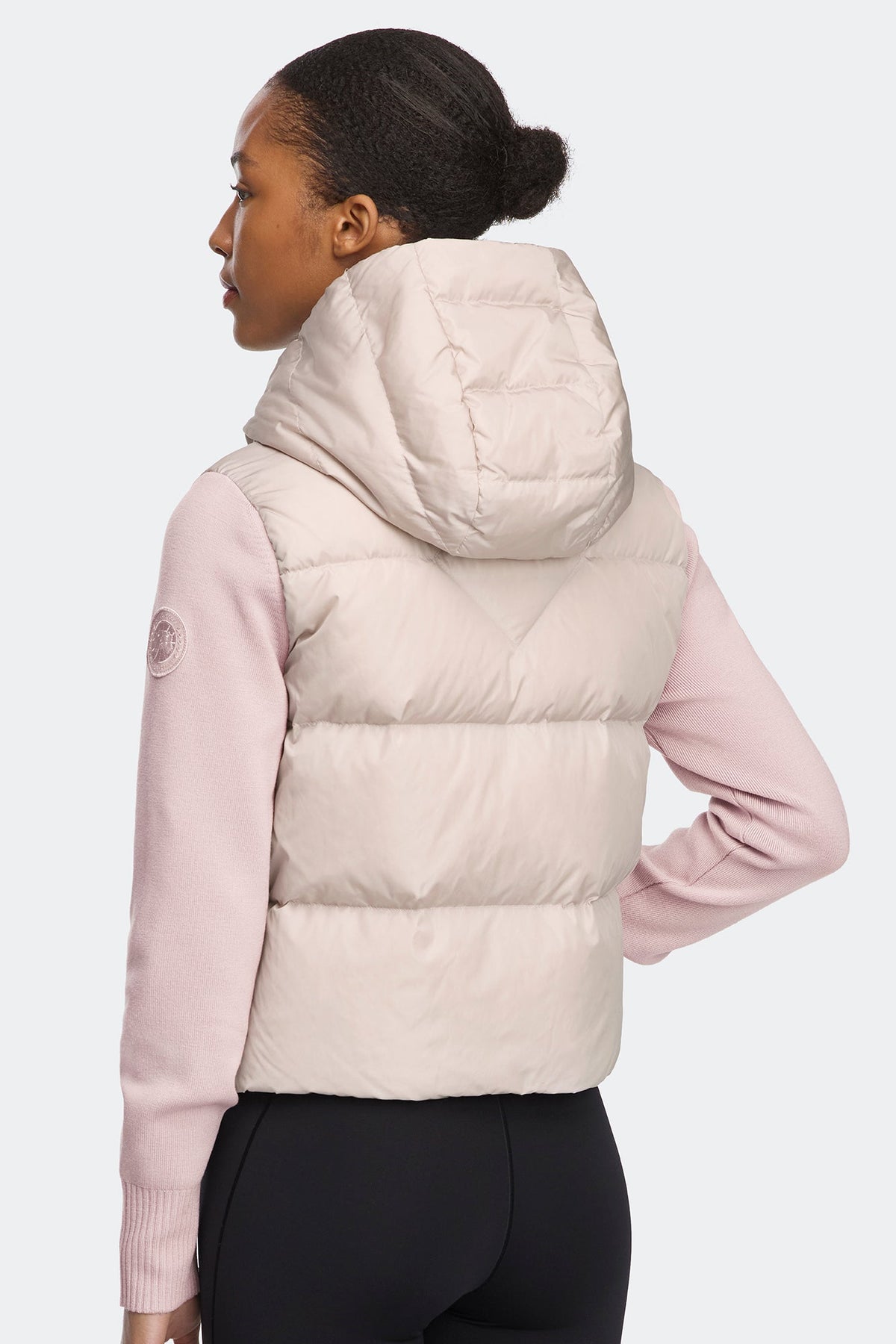 HyBridge® Wide Quilt Knit Hoodie Tonal Disc