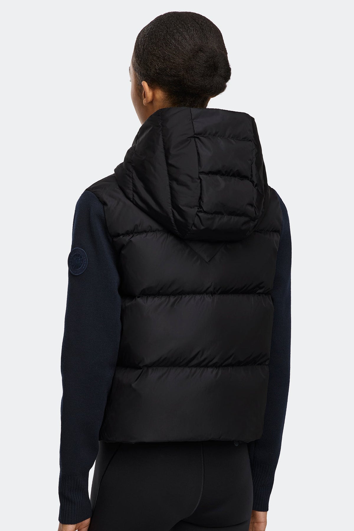 HyBridge® Wide Quilt Knit Hoodie Tonal Disc