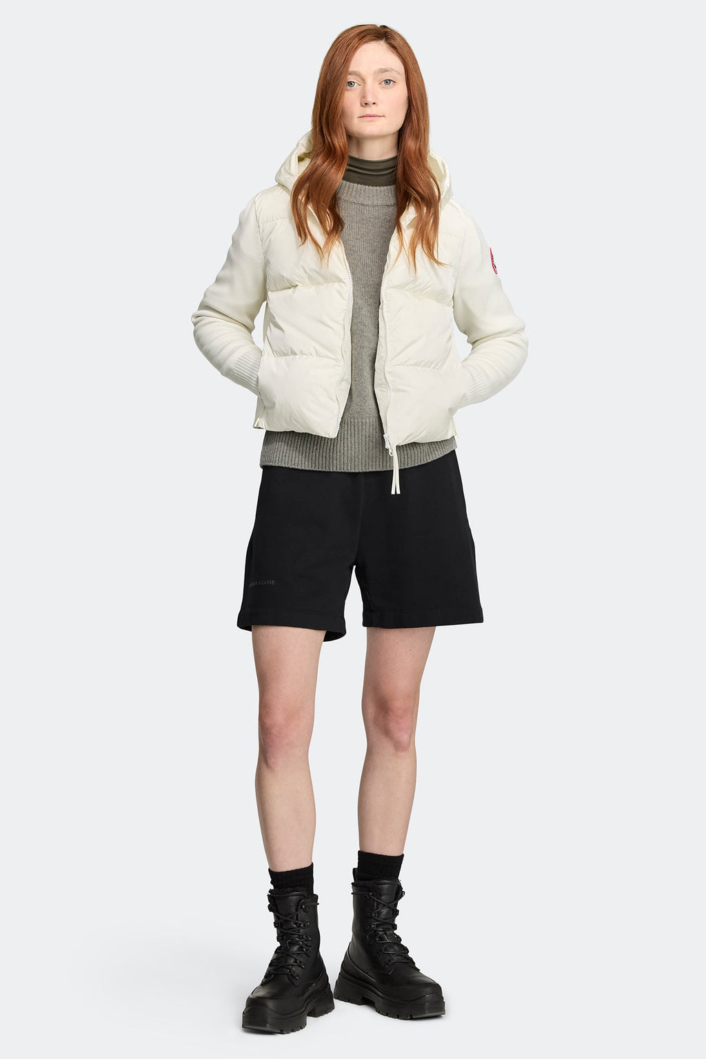HyBridge® Wide Quilt Knit Hoodie