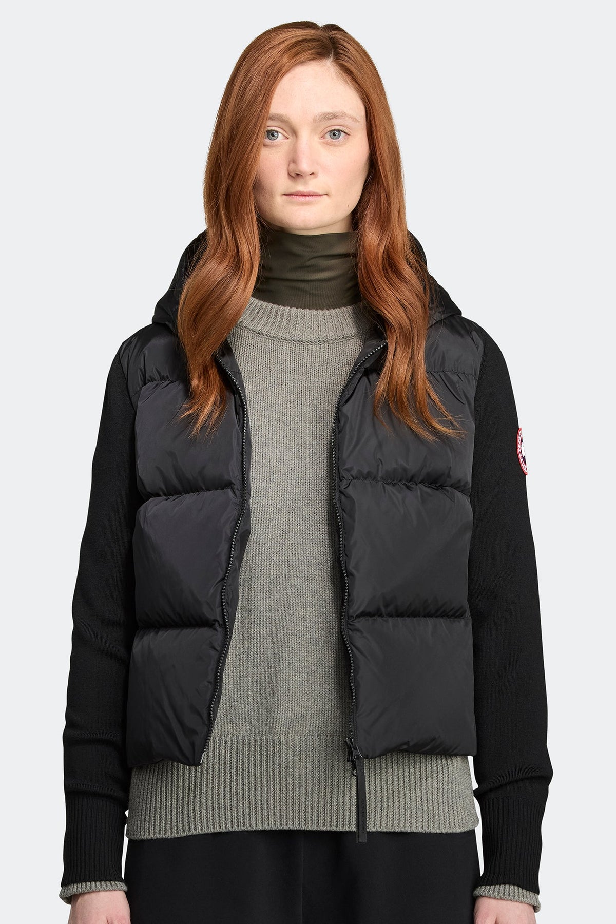 HyBridge® Wide Quilt Knit Hoodie