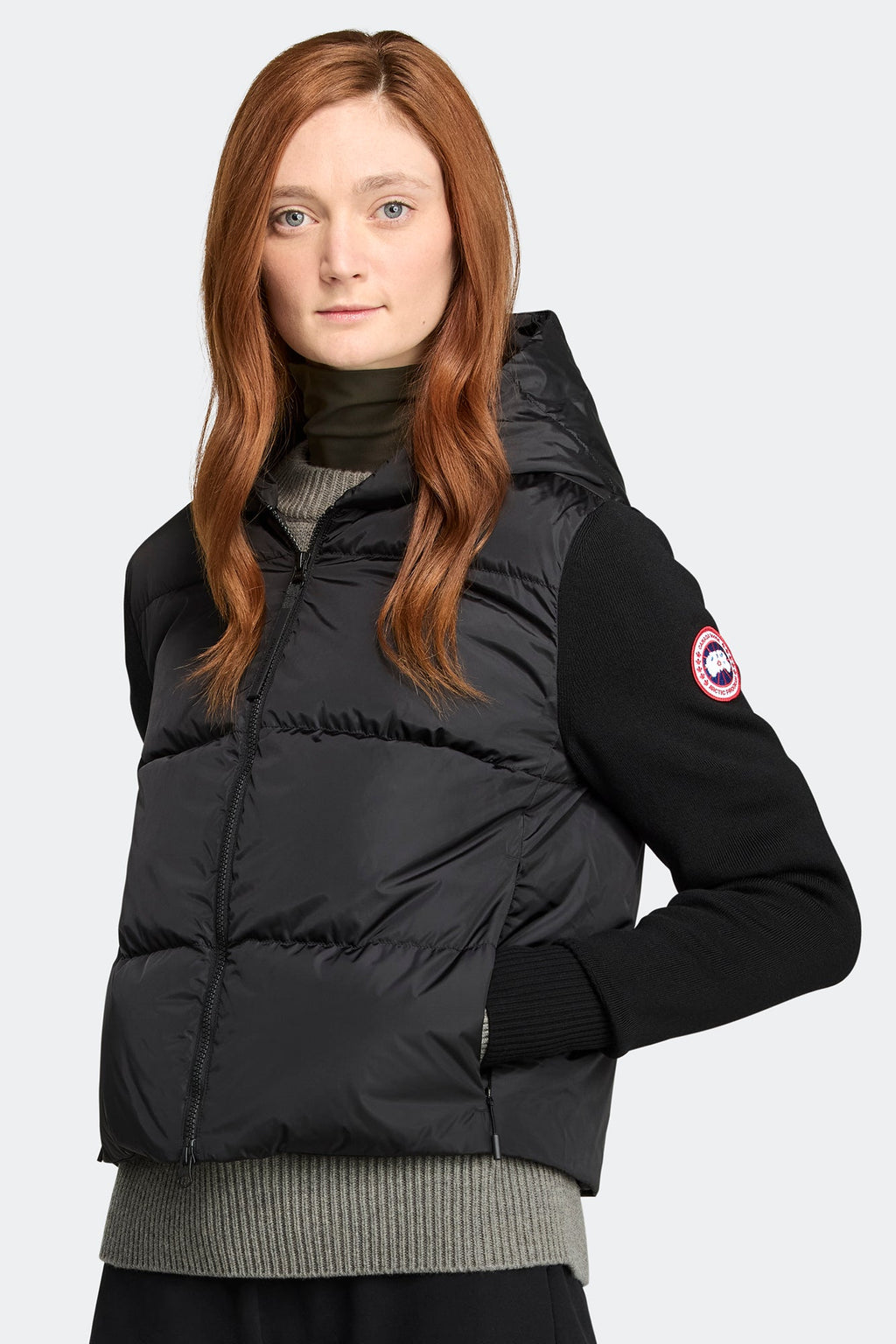 HyBridge® Wide Quilt Knit Hoodie