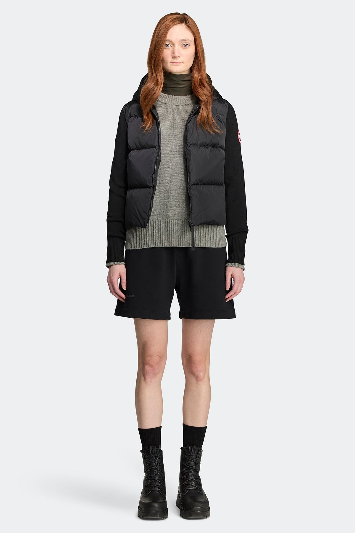 HyBridge® Wide Quilt Knit Hoodie