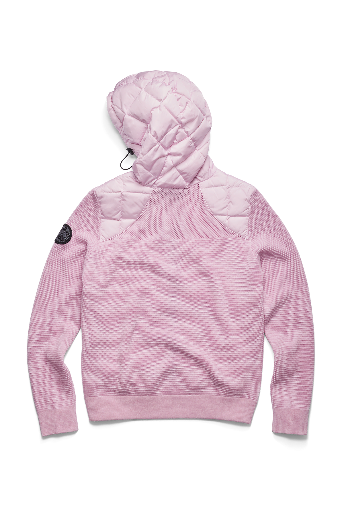 HyBridge® Quilted Knit Hoodie Black Disc