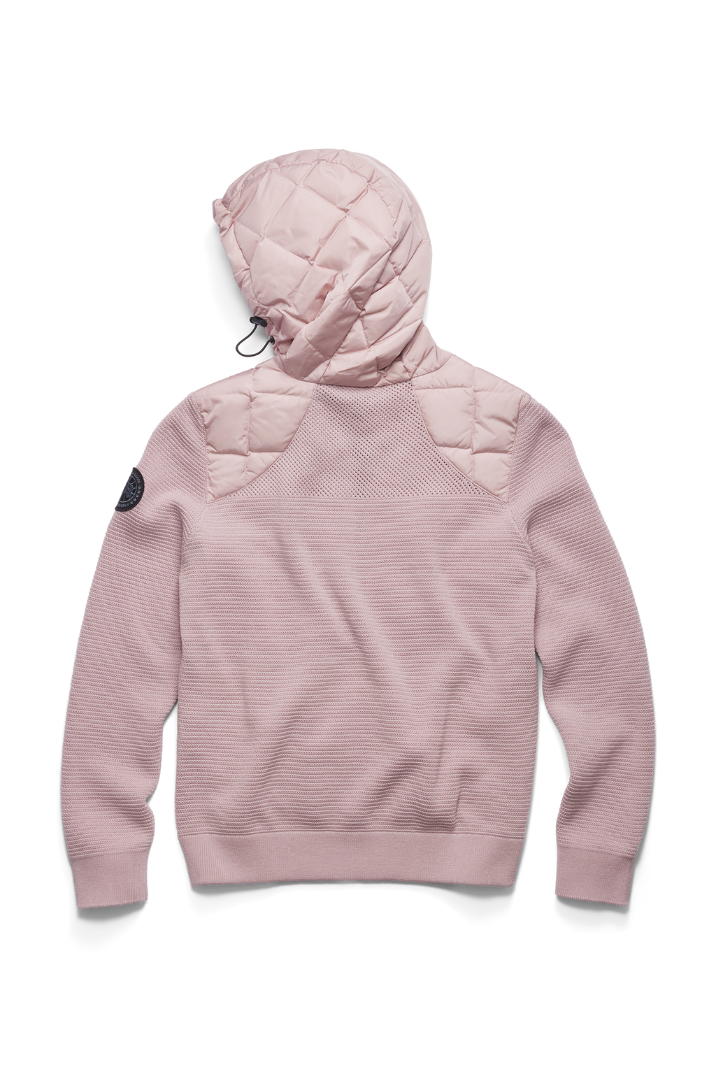 HyBridge® Quilted Knit Hoodie Black Disc