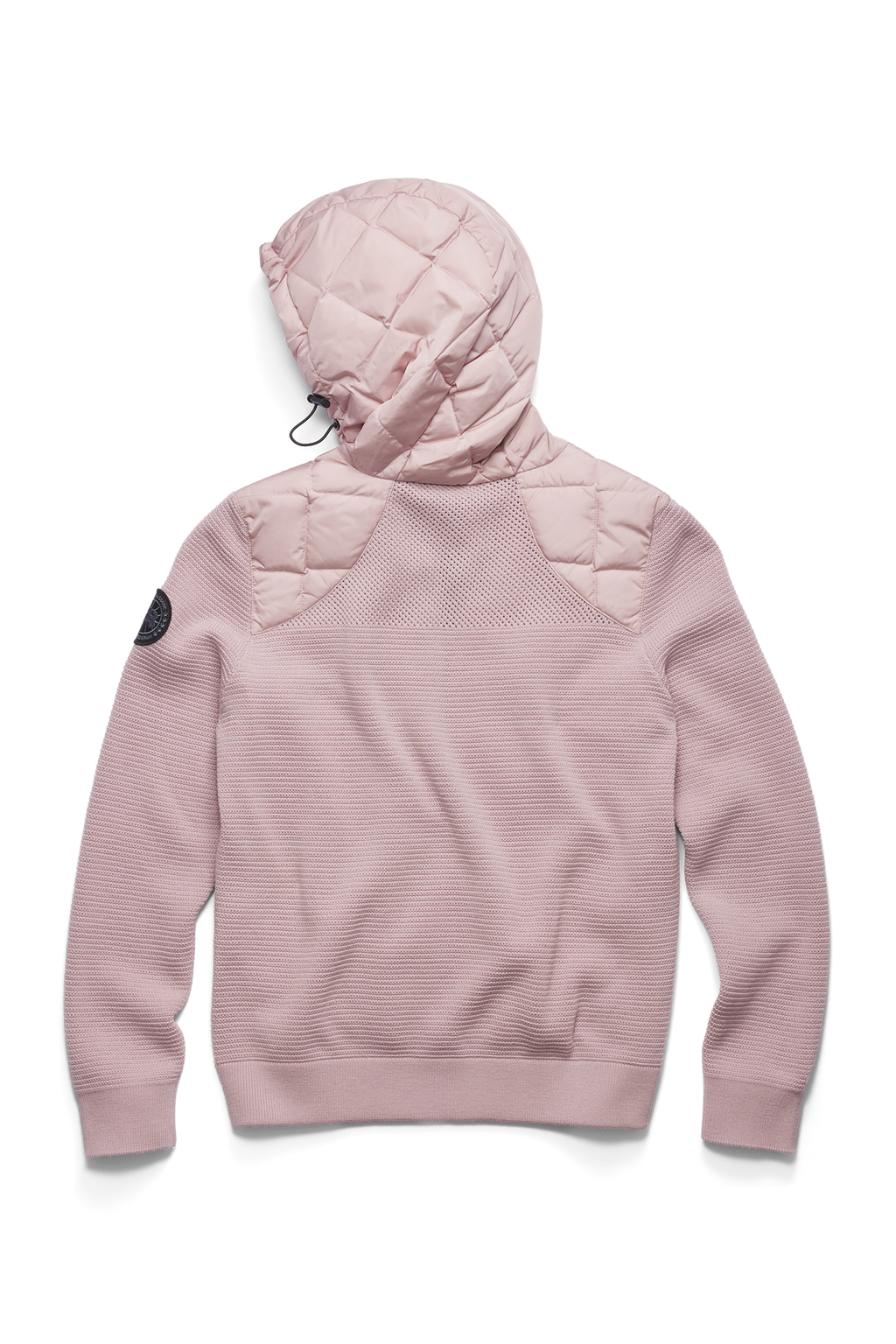 HyBridge® Quilted Knit Hoodie Black Disc