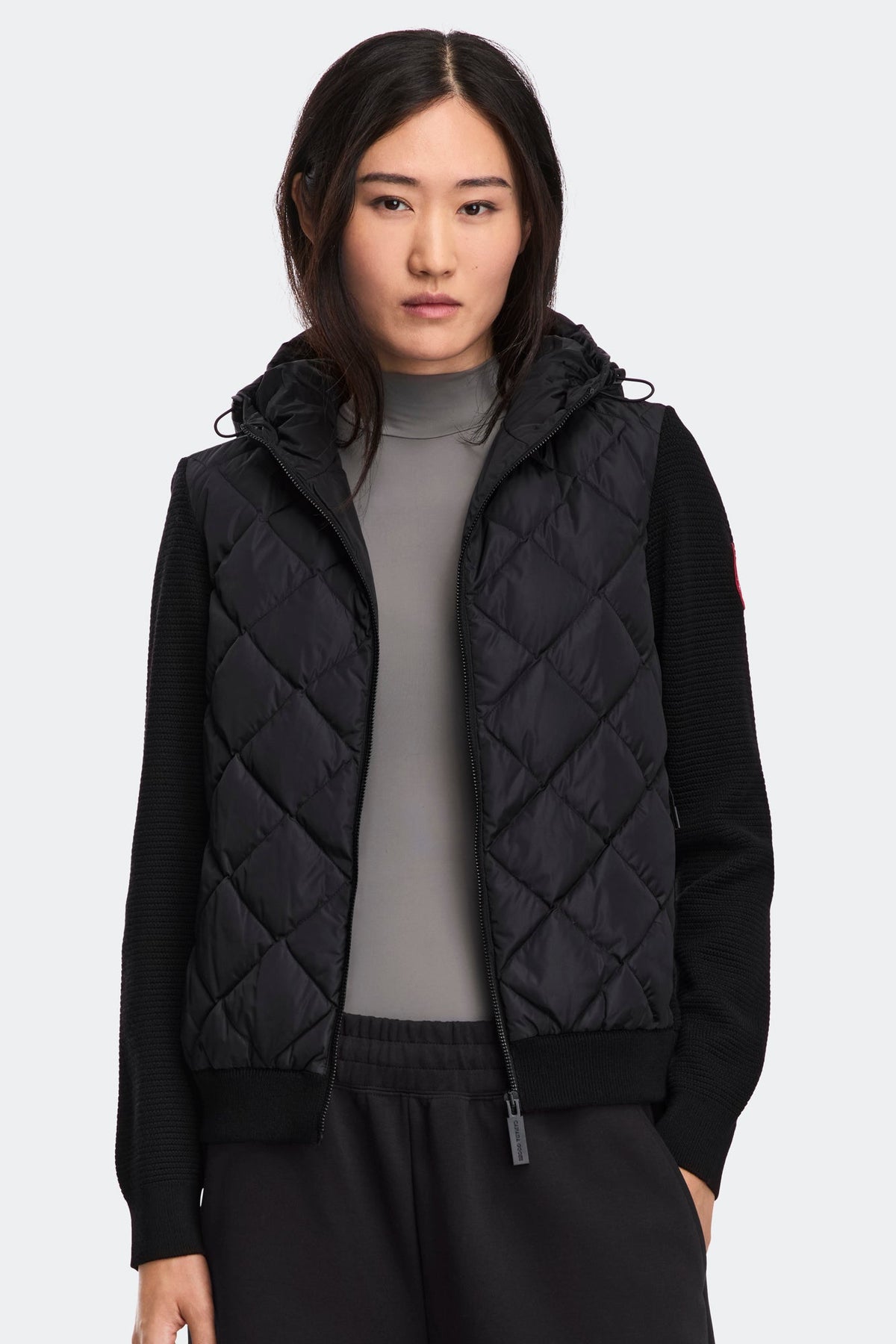 HyBridge® Quilted Knit Hoodie