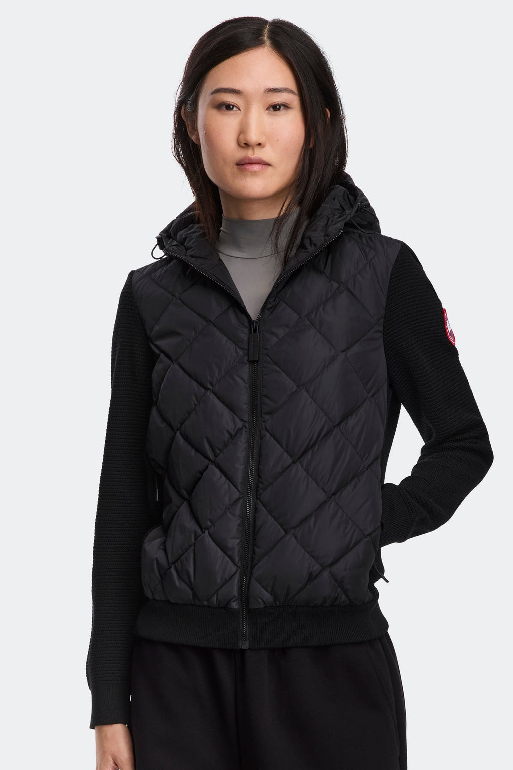 HyBridge® Quilted Knit Hoodie