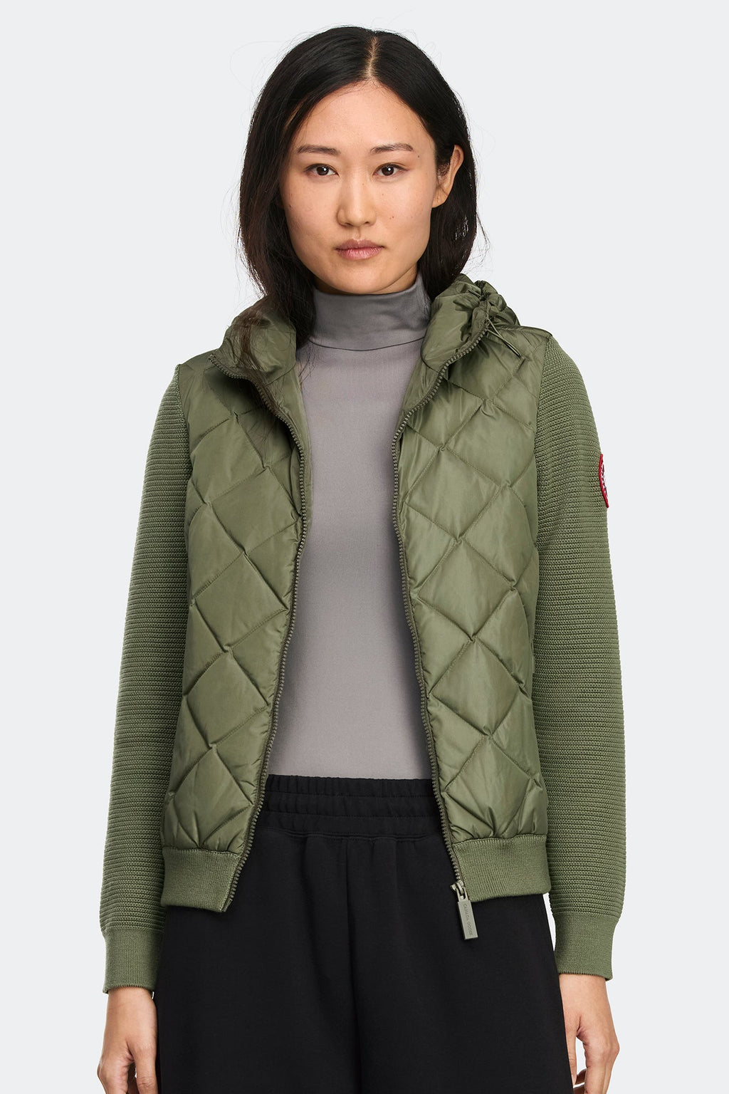 HyBridge® Quilted Knit Hoodie