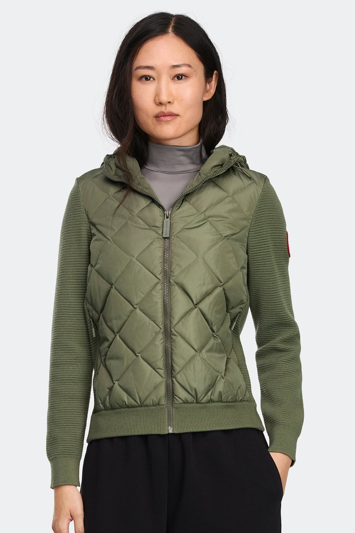 HyBridge® Quilted Knit Hoodie