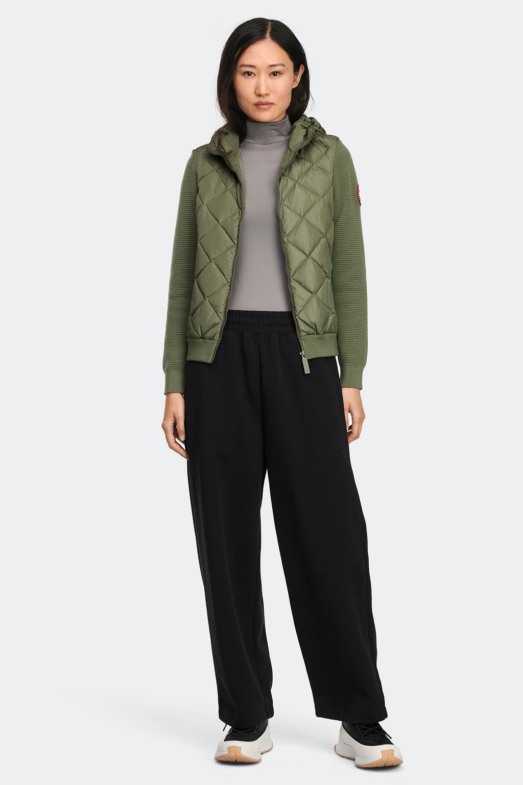 HyBridge® Quilted Knit Hoodie