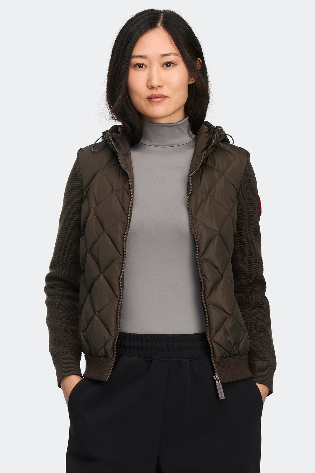 HyBridge® Quilted Knit Hoodie