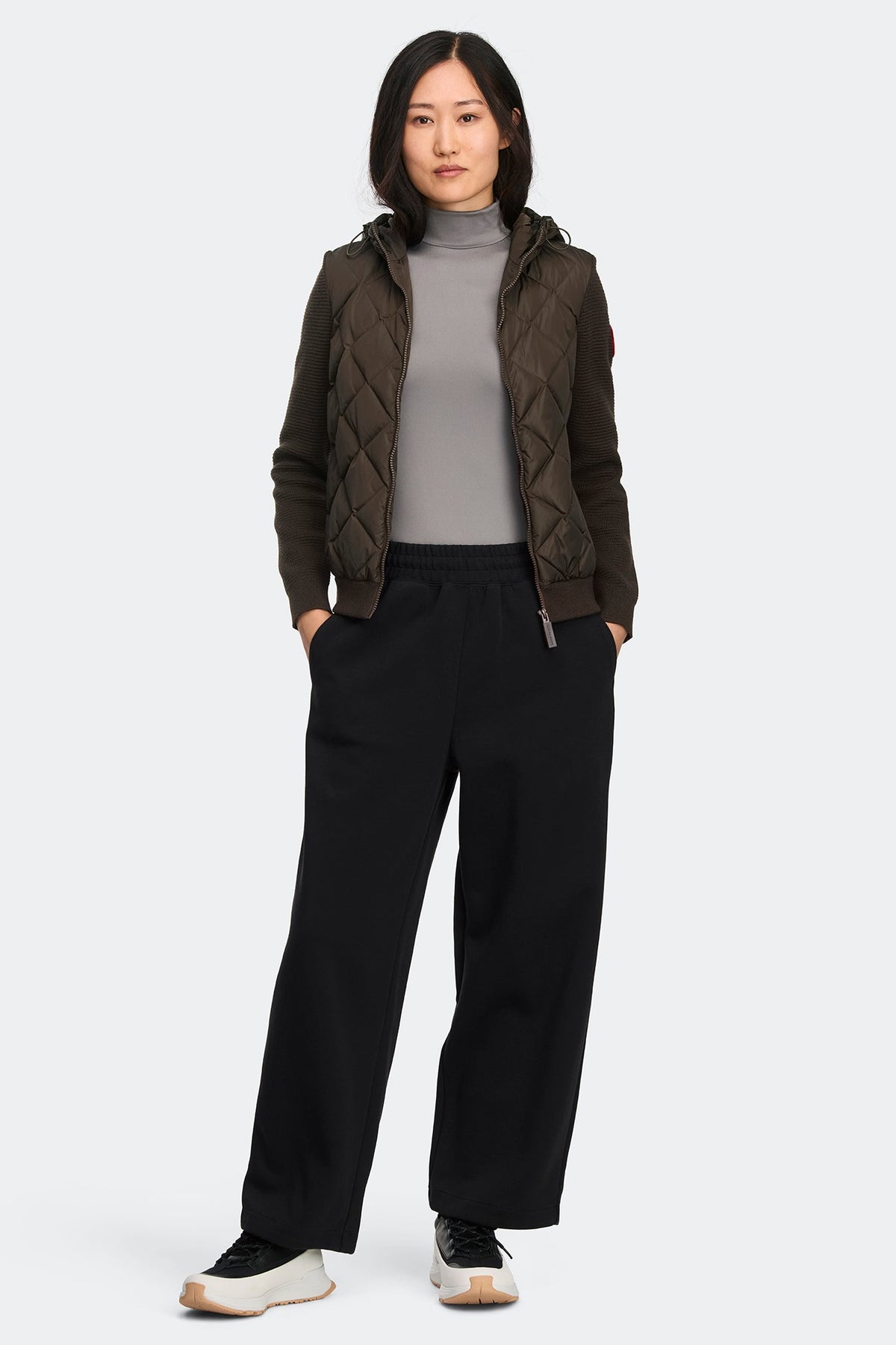 HyBridge® Quilted Knit Hoodie