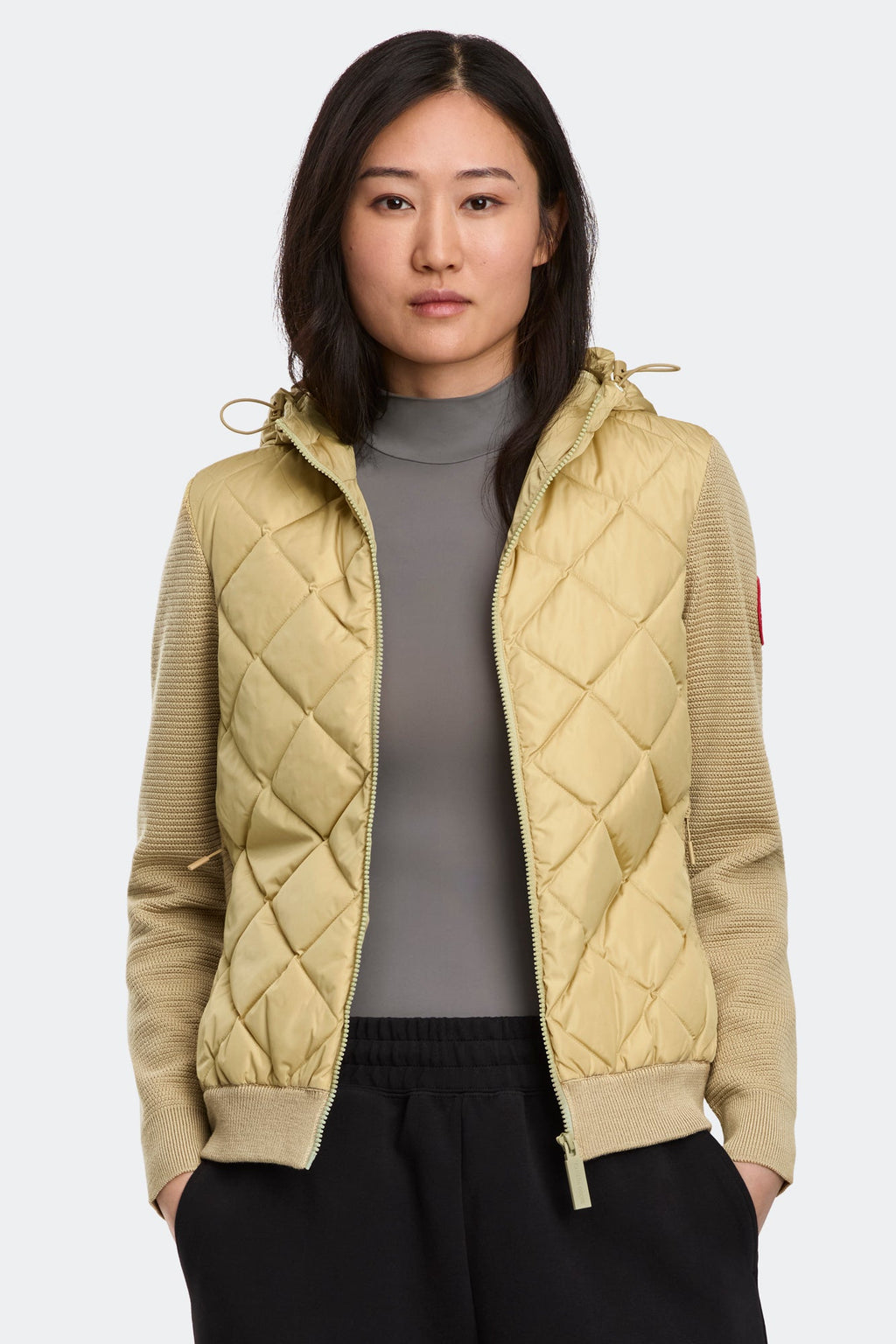HyBridge® Quilted Knit Hoodie