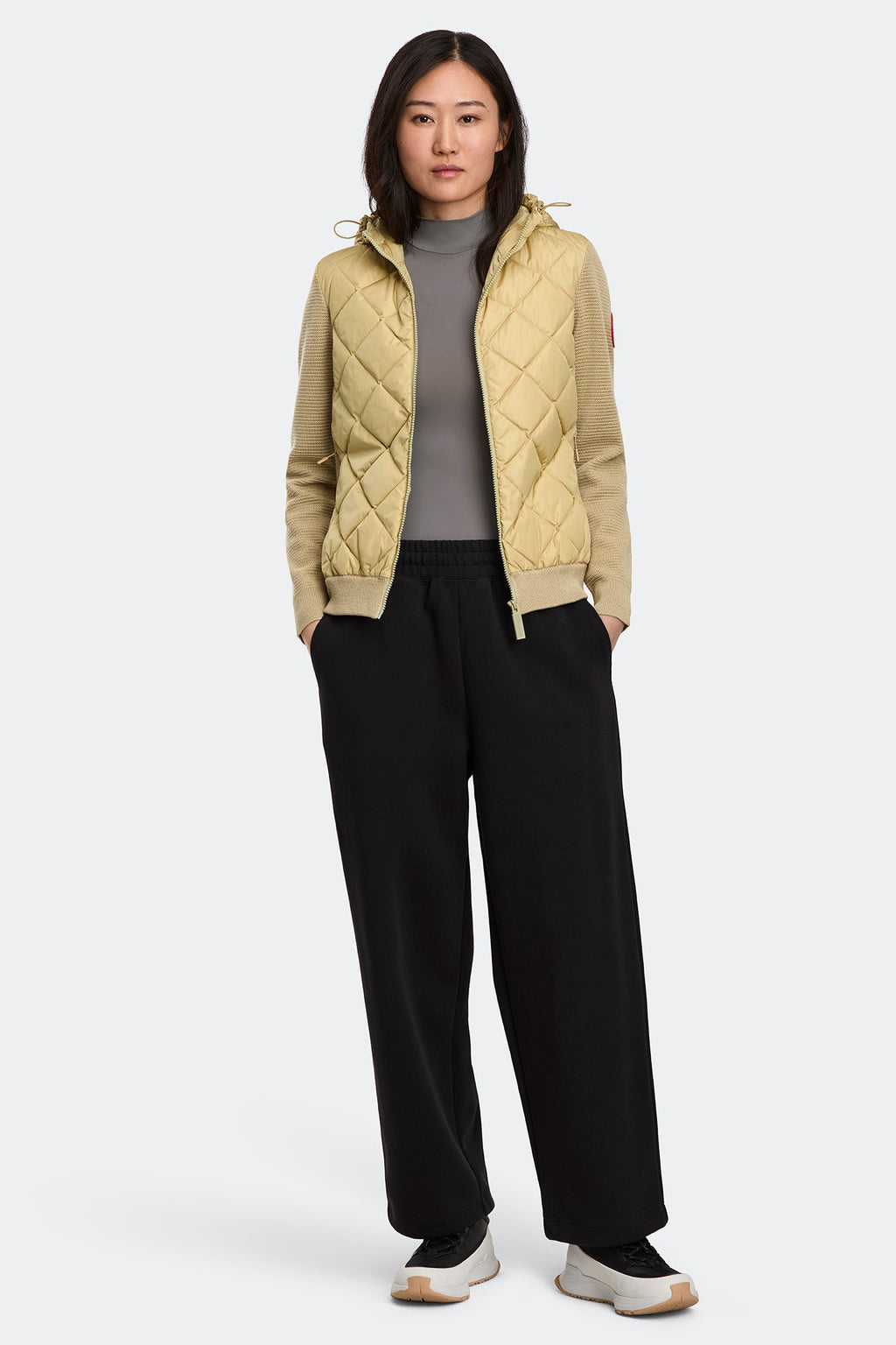HyBridge® Quilted Knit Hoodie