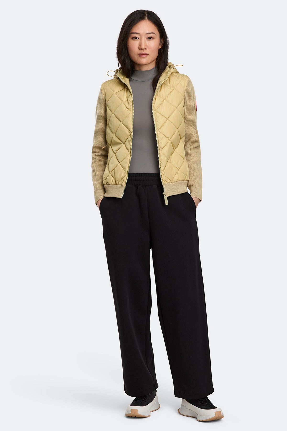 HyBridge® Quilted Knit Hoodie